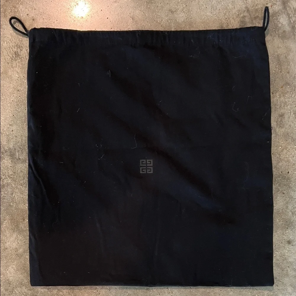 Authentic Givenchy Black Logo Drawstring Dust Bag for Men